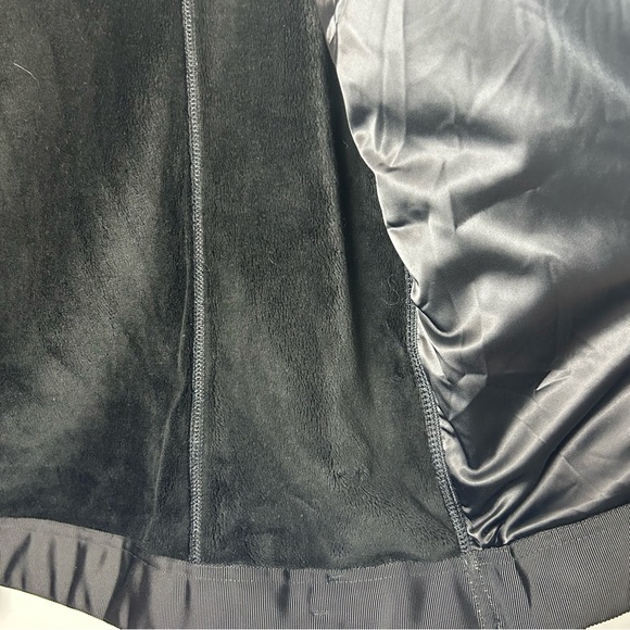 Lululemon Moto Jacket Fleece Black with Asymmetrical Zipper - Picture 7 of 12